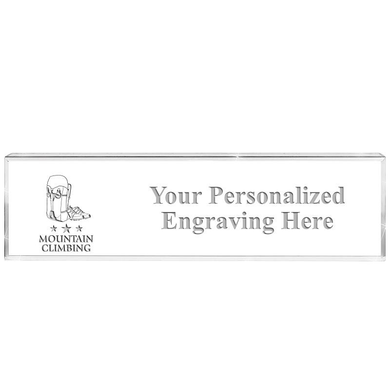 DESK NAMEPLATE CRYSTAL