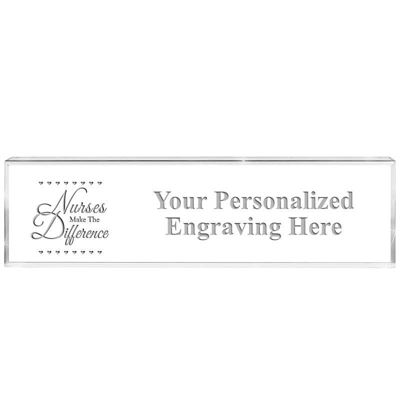 DESK NAMEPLATE CRYSTAL