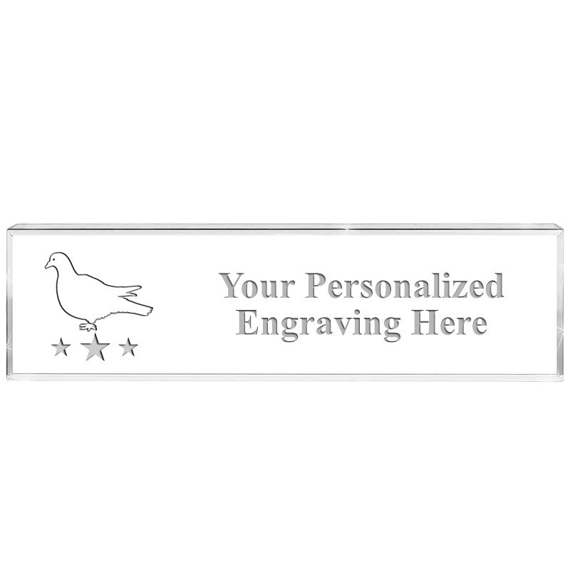 DESK NAMEPLATE CRYSTAL