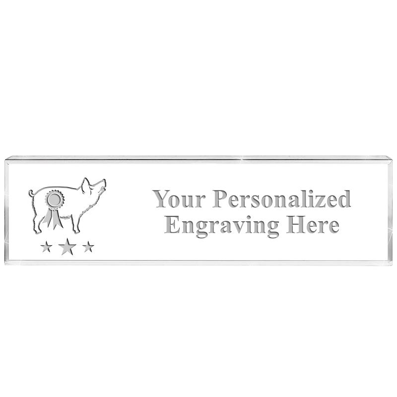 DESK NAMEPLATE CRYSTAL