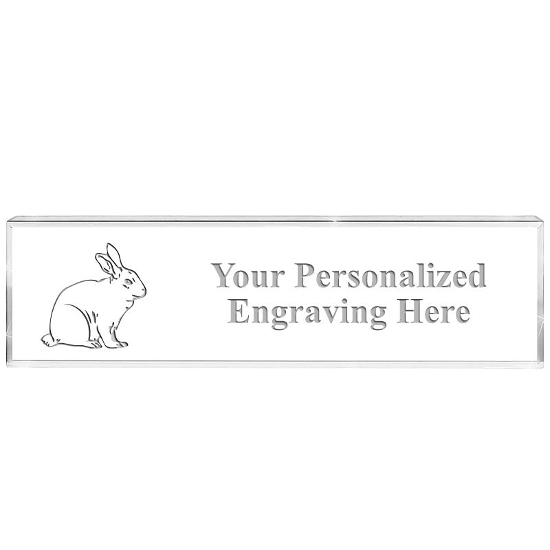 DESK NAMEPLATE CRYSTAL