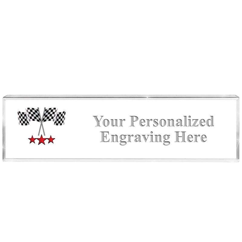 DESK NAMEPLATE CRYSTAL