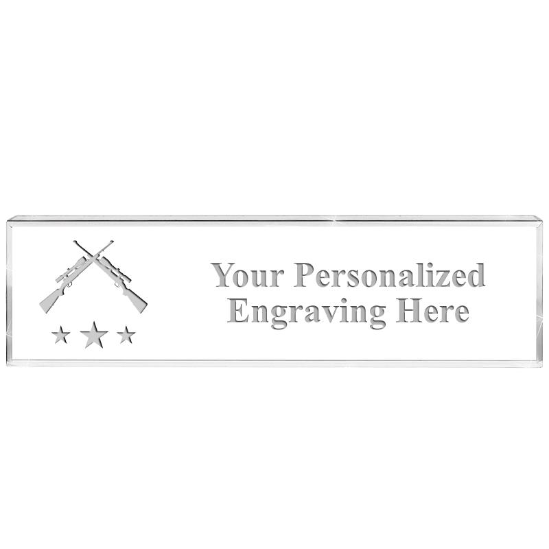 DESK NAMEPLATE CRYSTAL
