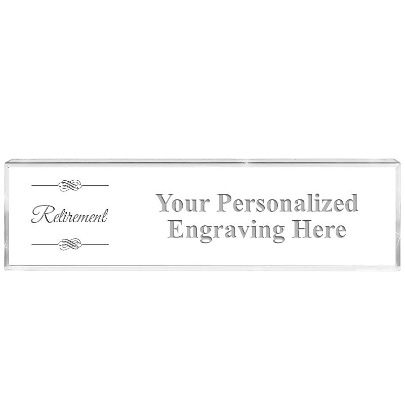 DESK NAMEPLATE CRYSTAL