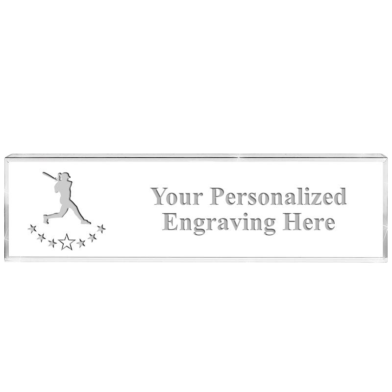 DESK NAMEPLATE CRYSTAL