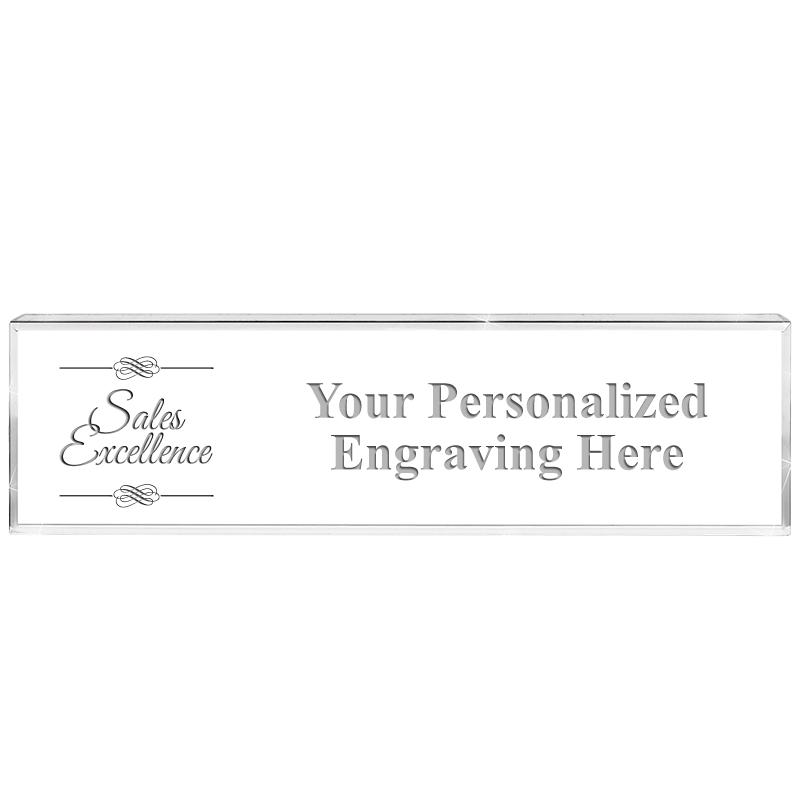 DESK NAMEPLATE CRYSTAL