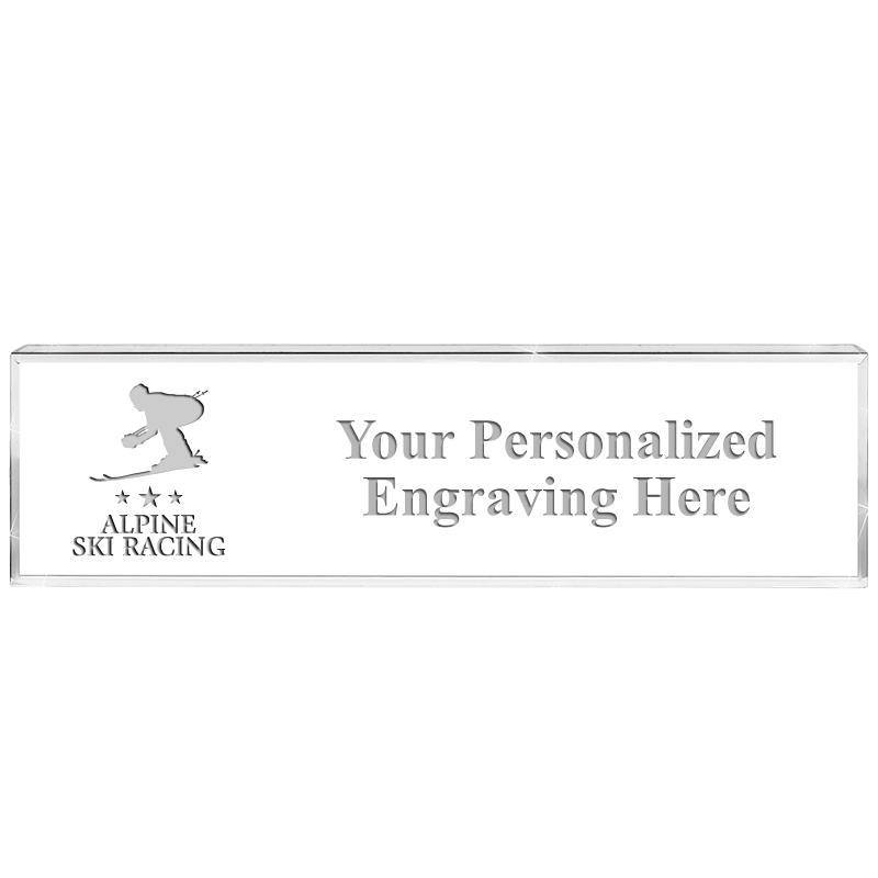 DESK NAMEPLATE CRYSTAL
