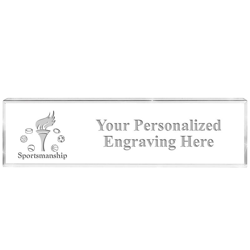DESK NAMEPLATE CRYSTAL