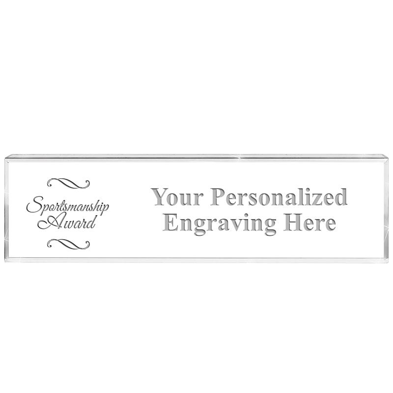 DESK NAMEPLATE CRYSTAL