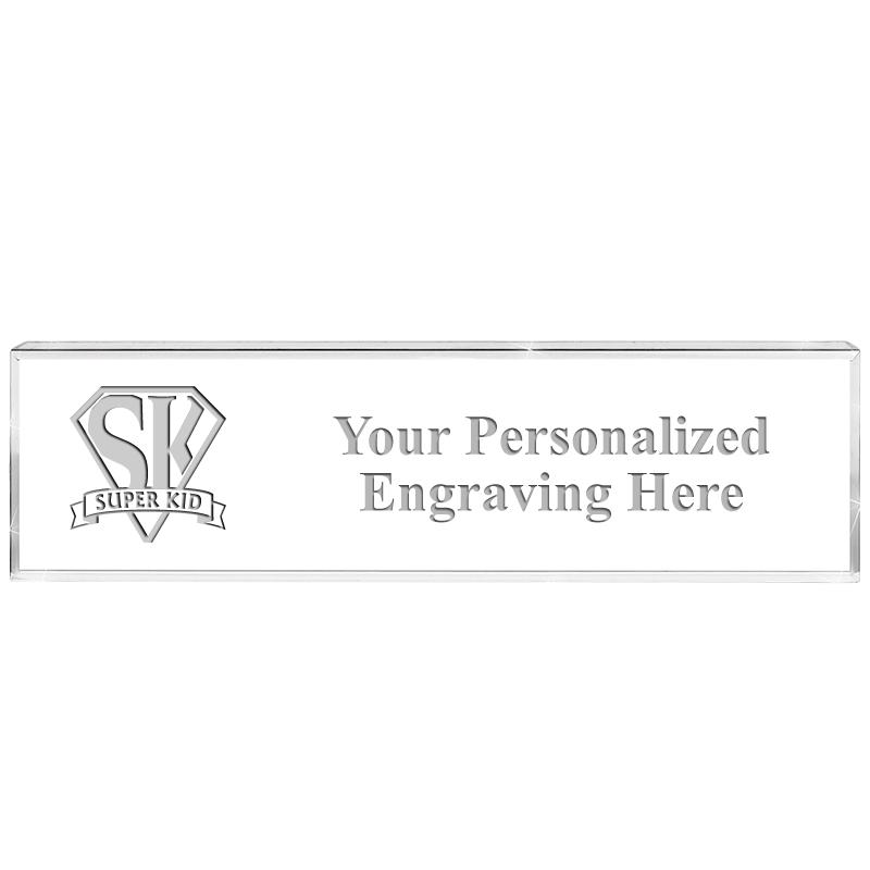 DESK NAMEPLATE CRYSTAL