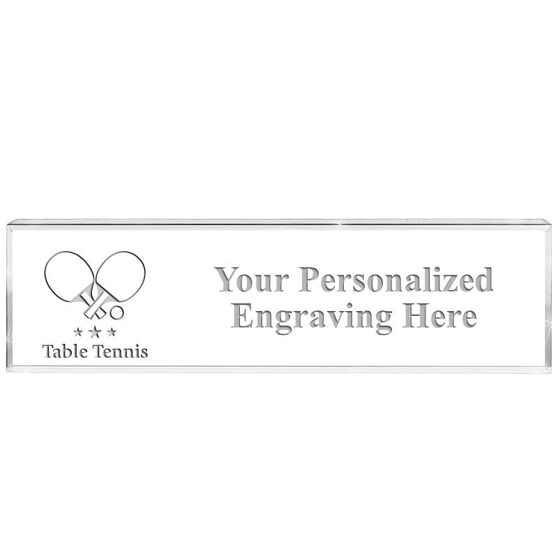DESK NAMEPLATE CRYSTAL