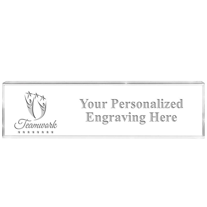DESK NAMEPLATE CRYSTAL