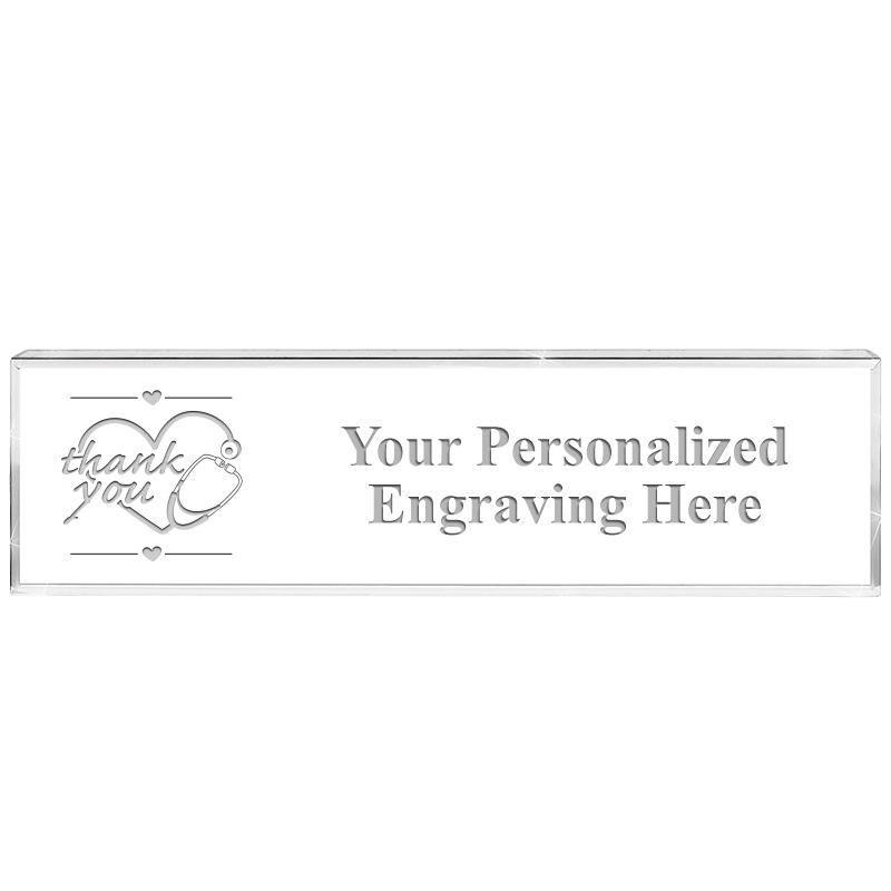 DESK NAMEPLATE CRYSTAL
