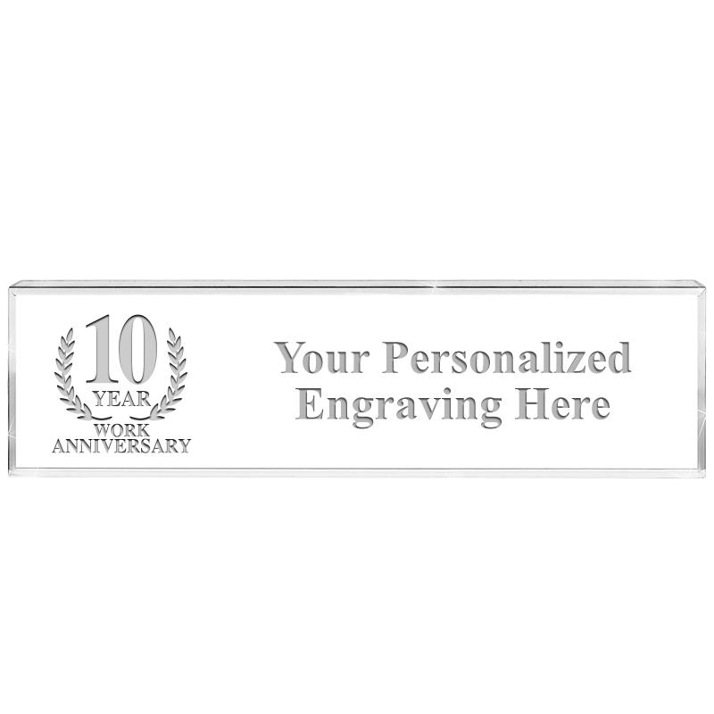 DESK NAMEPLATE CRYSTAL