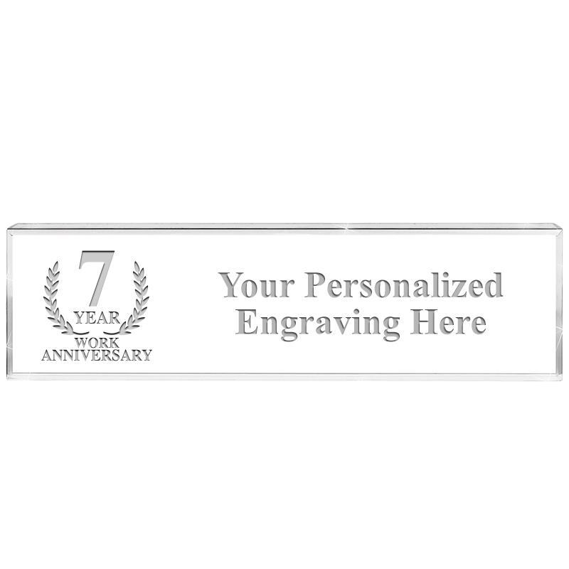 DESK NAMEPLATE CRYSTAL