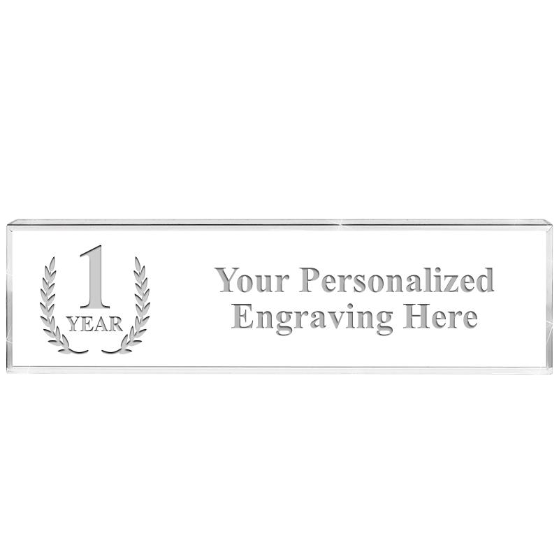 DESK NAMEPLATE CRYSTAL