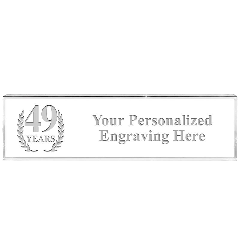 DESK NAMEPLATE CRYSTAL
