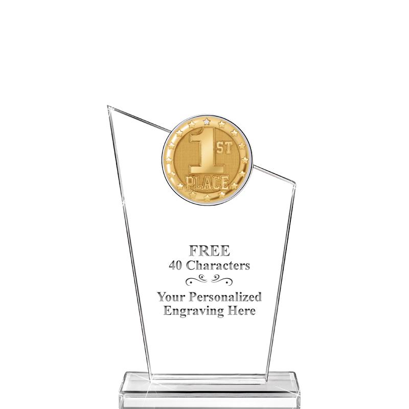 7"ELEVATION CRYSTL W BLAZE INS