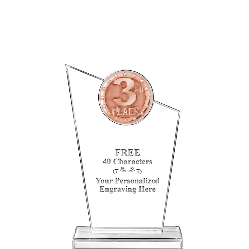 7"ELEVATION CRYSTL W BLAZE INS