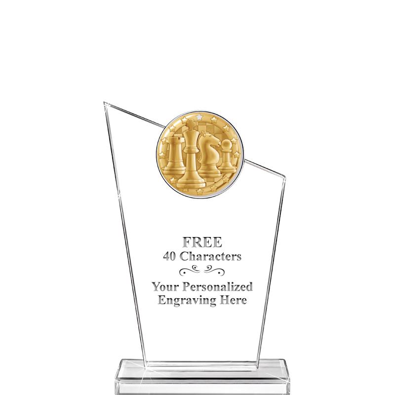 7"ELEVATION CRYSTL W BLAZE INS