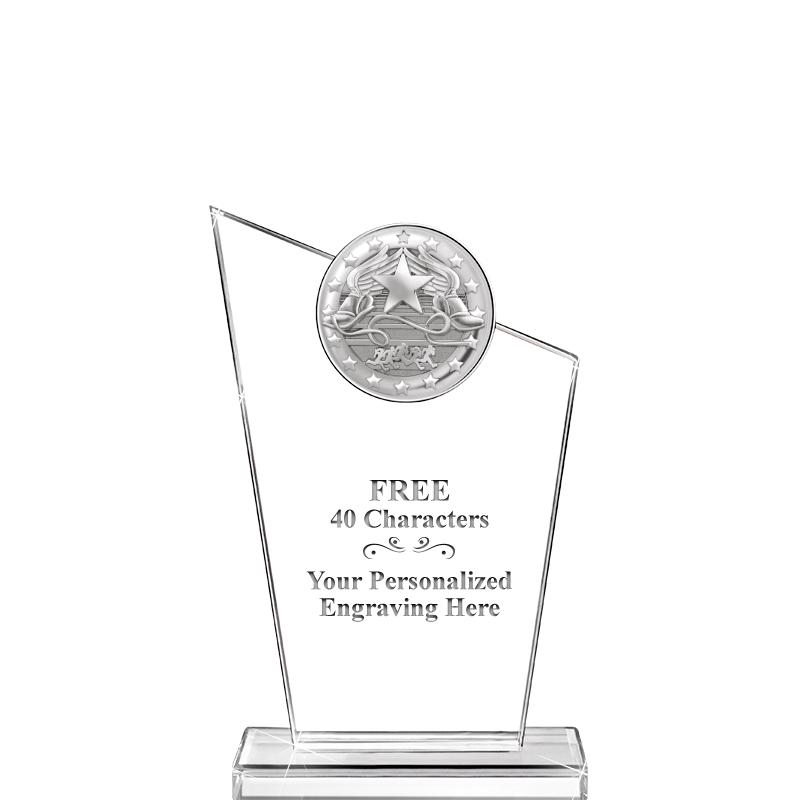 7"ELEVATION CRYSTL W BLAZE INS