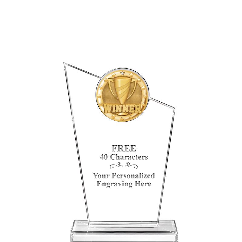 7"ELEVATION CRYSTL W BLAZE INS