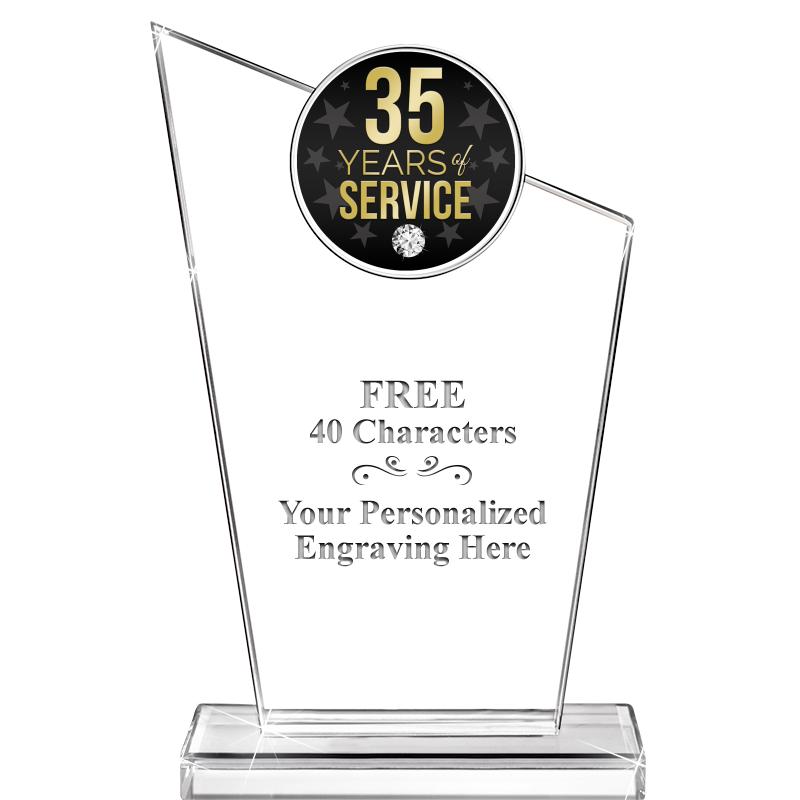 7" ELEVATION CRYSTAL W-INSERT