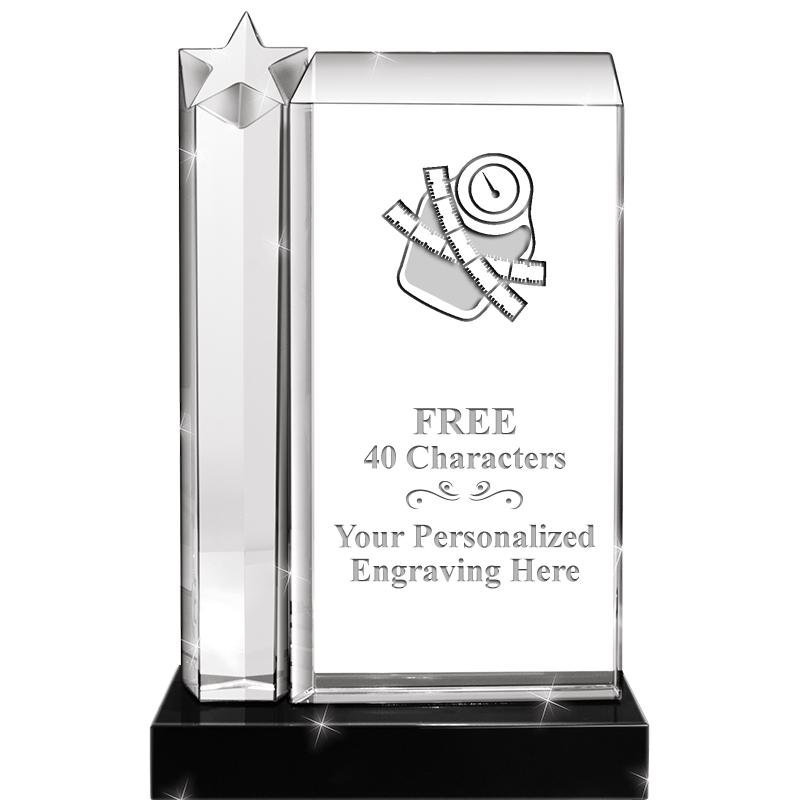 9.5"ENVISION STAR CRYSTAL