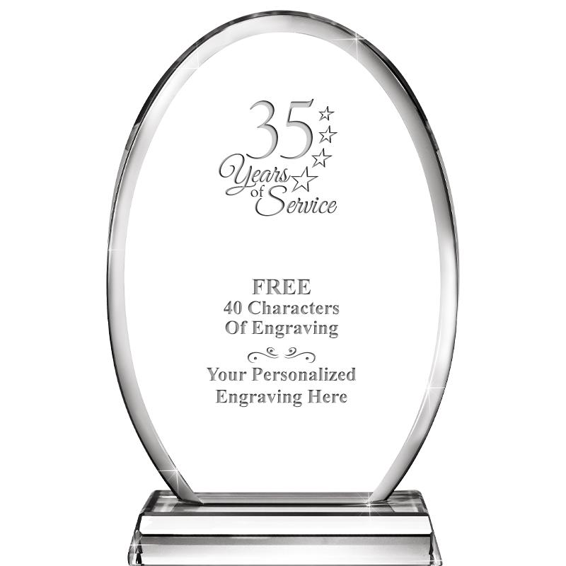 8" ELLIPTIC CRYSTAL