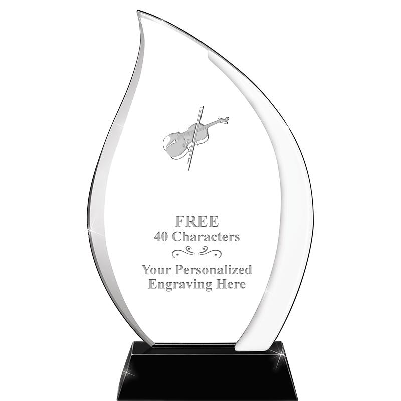 9"GOBLET FLAME PRESIDENT CRSTL