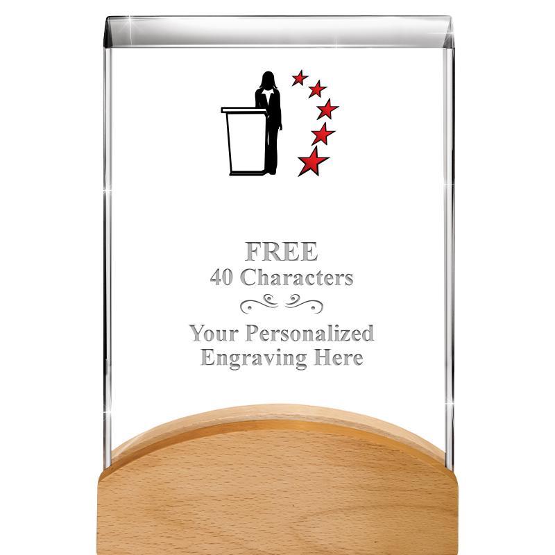 8"HARMONY CURV CRYSTAL WD BASE