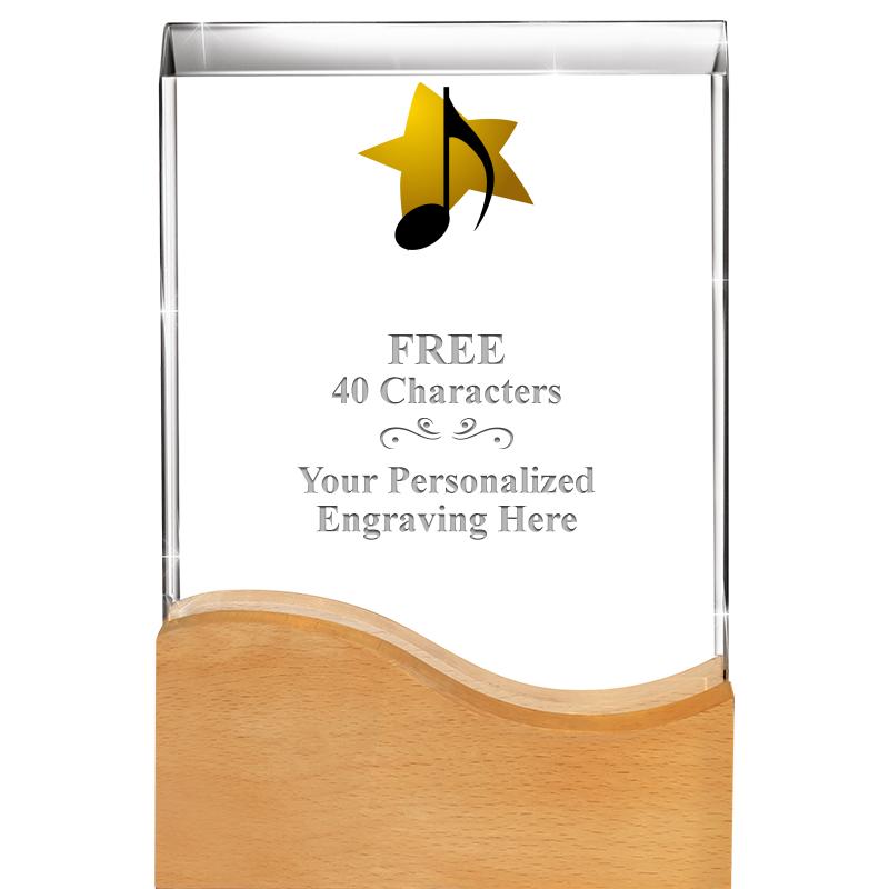 8"HARMONY WAVE CRYSTAL WD BASE