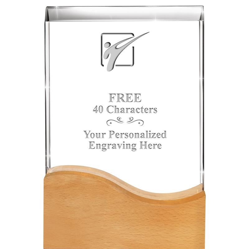 8"HARMONY WAVE CRYSTAL WD BASE