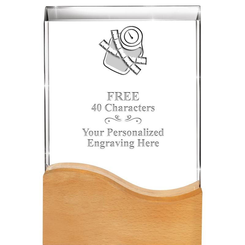 8"HARMONY WAVE CRYSTAL WD BASE