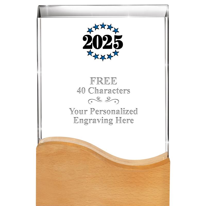 8"HARMONY WAVE CRYSTAL WD BASE