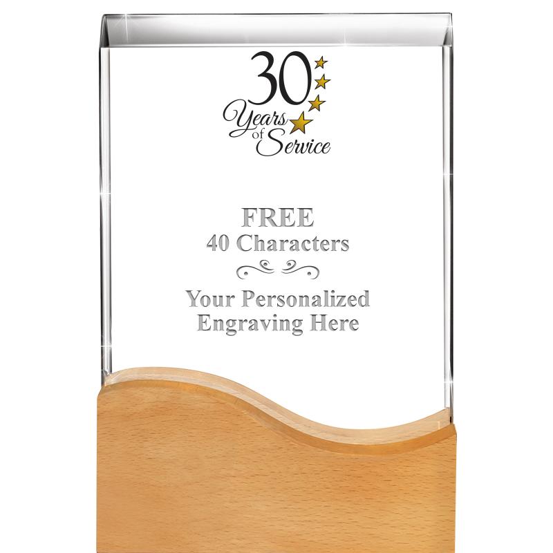 8"HARMONY WAVE CRYSTAL WD BASE