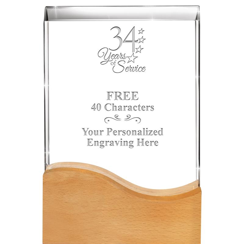 8"HARMONY WAVE CRYSTAL WD BASE