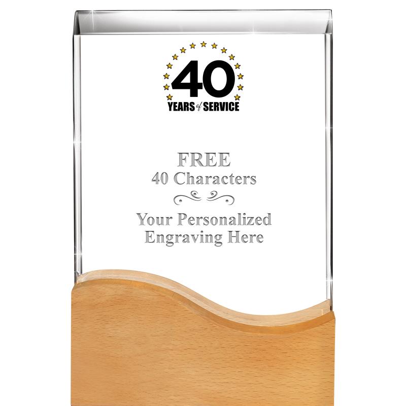 8"HARMONY WAVE CRYSTAL WD BASE