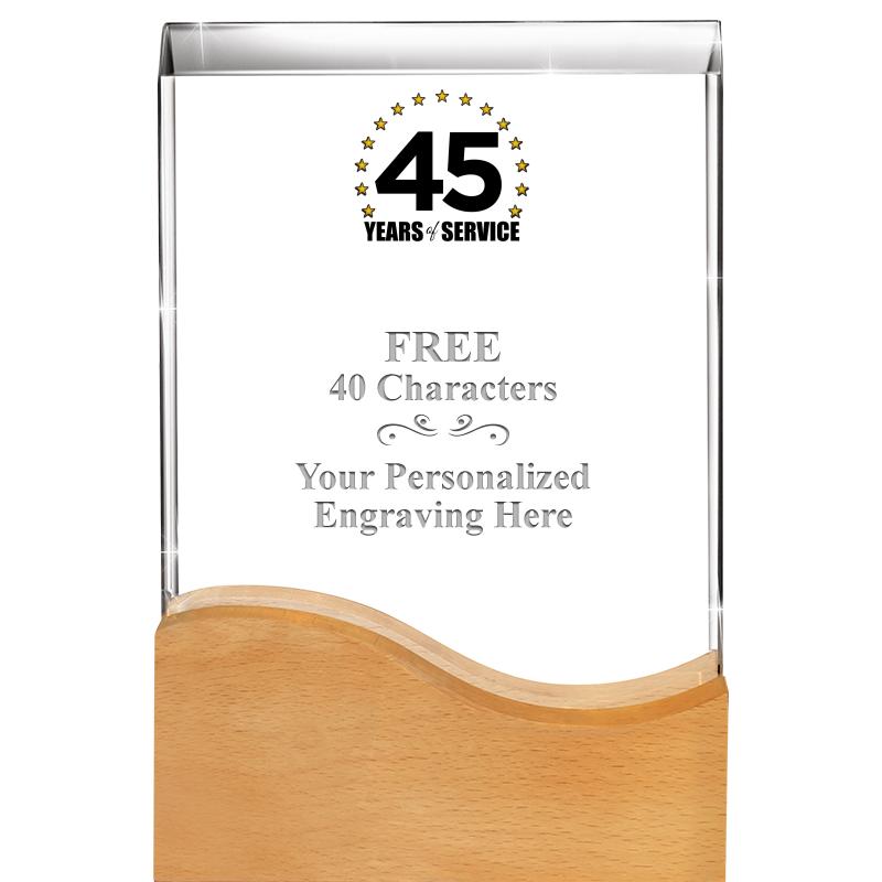 8"HARMONY WAVE CRYSTAL WD BASE