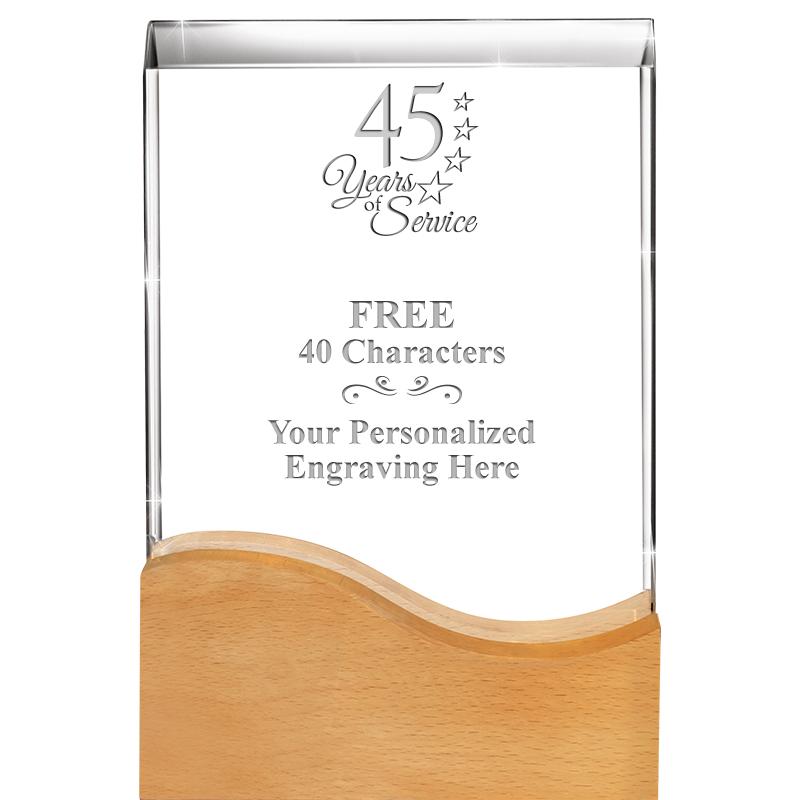 8"HARMONY WAVE CRYSTAL WD BASE