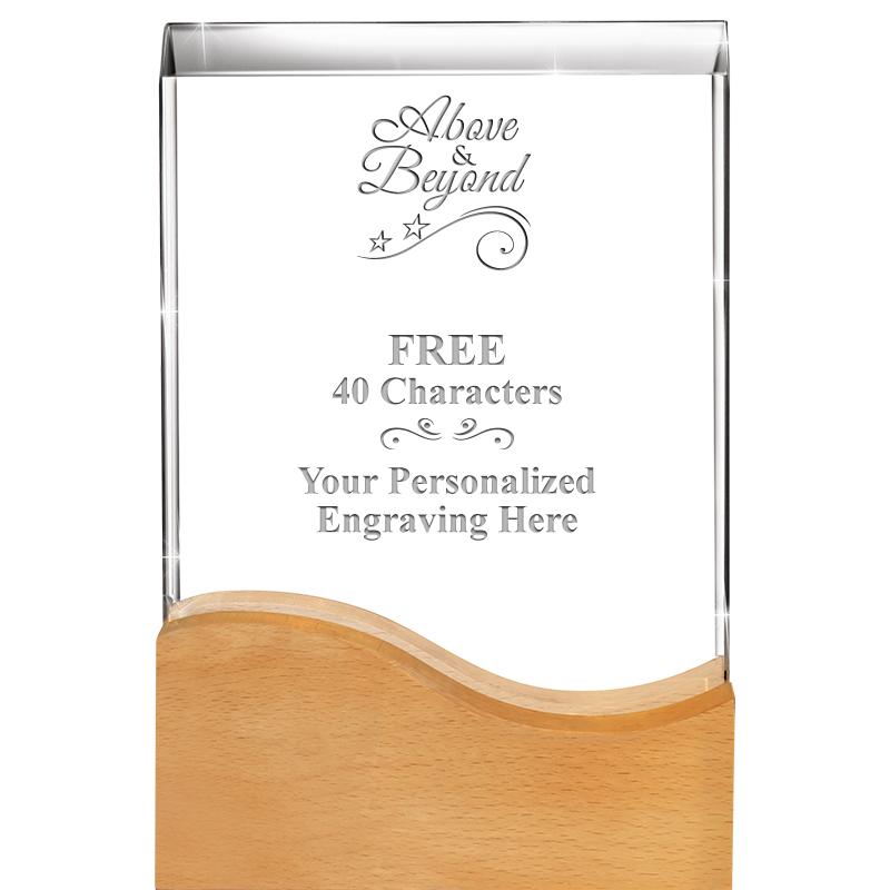 8"HARMONY WAVE CRYSTAL WD BASE