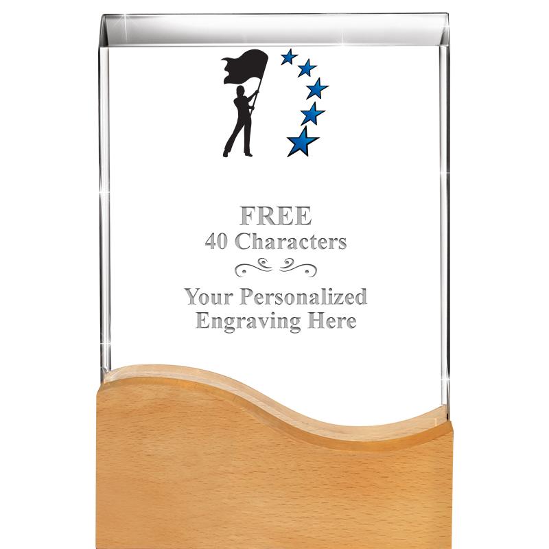 8"HARMONY WAVE CRYSTAL WD BASE