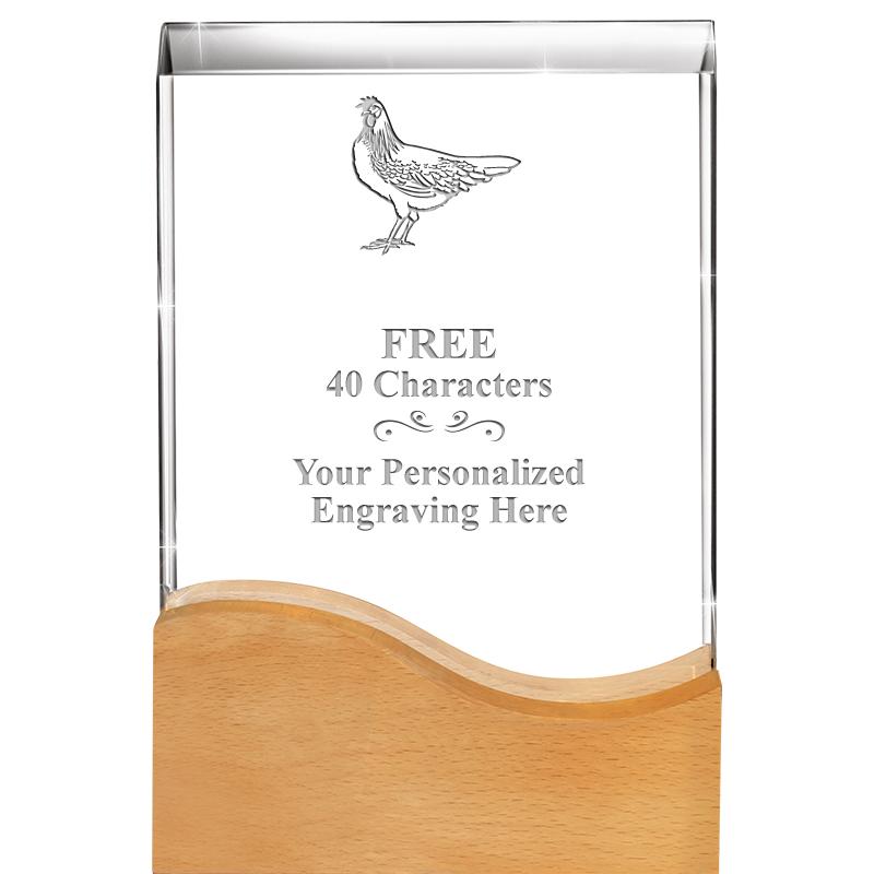 8"HARMONY WAVE CRYSTAL WD BASE