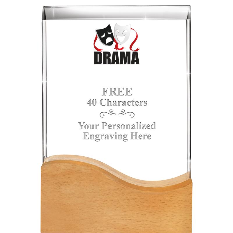 8"HARMONY WAVE CRYSTAL WD BASE