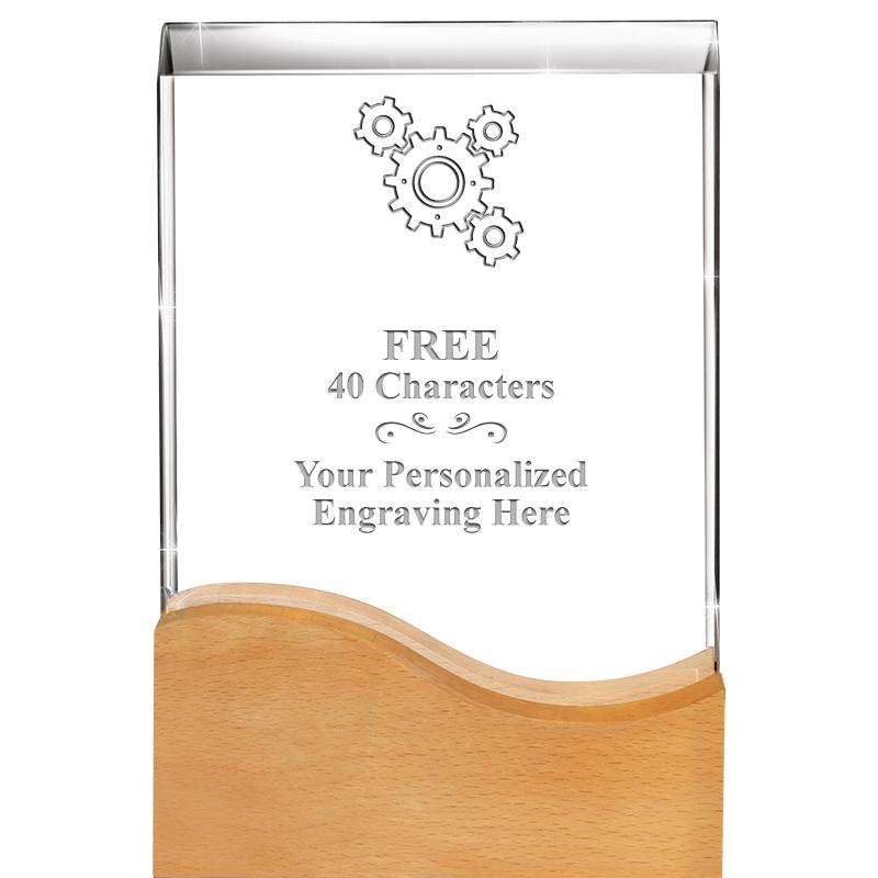 8"HARMONY WAVE CRYSTAL WD BASE