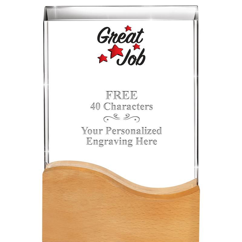 8"HARMONY WAVE CRYSTAL WD BASE