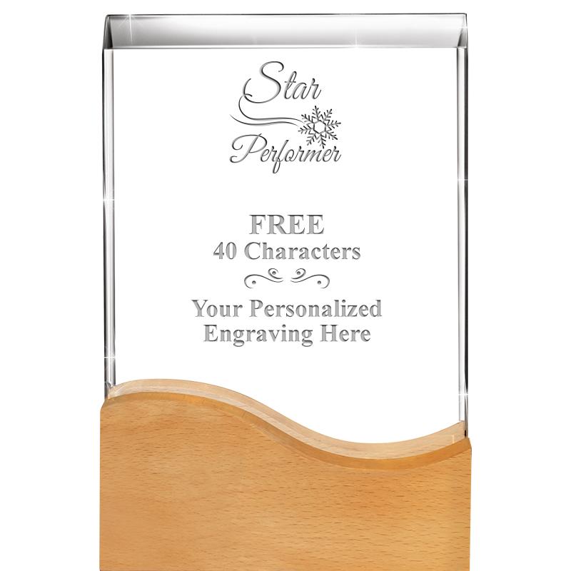 8"HARMONY WAVE CRYSTAL WD BASE