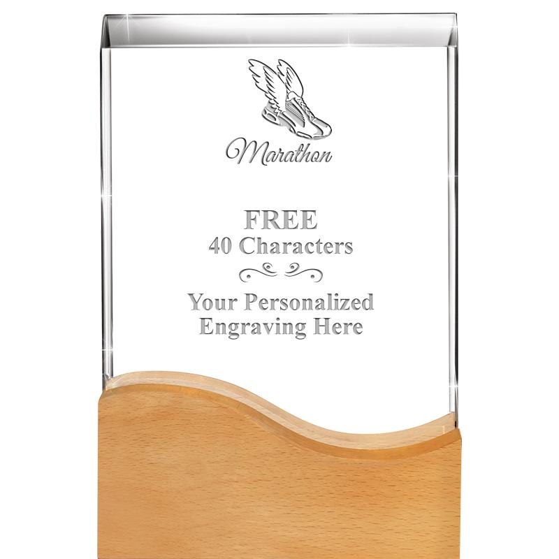 8"HARMONY WAVE CRYSTAL WD BASE