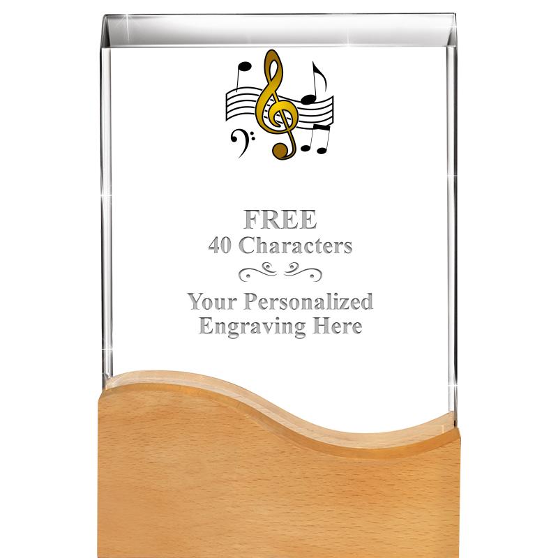 8"HARMONY WAVE CRYSTAL WD BASE