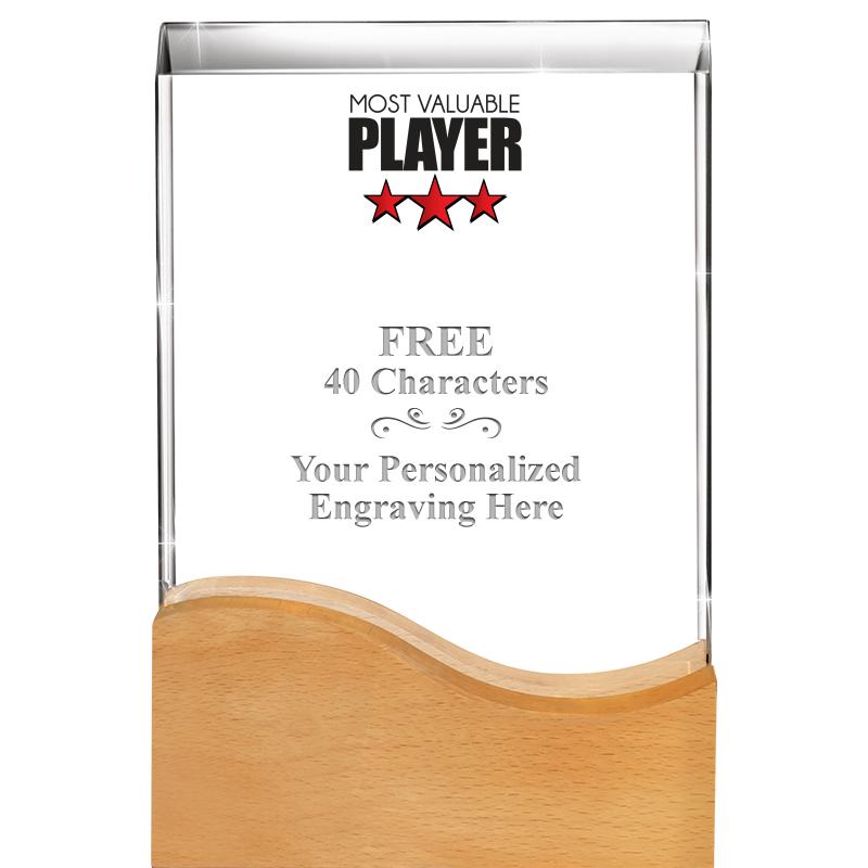 8"HARMONY WAVE CRYSTAL WD BASE